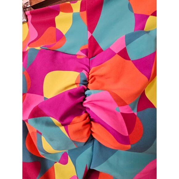 CLS Sportswear V Cut Waist Shape Colorful Pebbles Leggings Medium - Picture 2 of 8